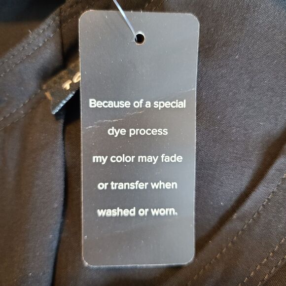 Torrid Challis Stitch Detail Tank Black Double V Back Reverse Pleat 6X Lagom - Picture 14 of 16